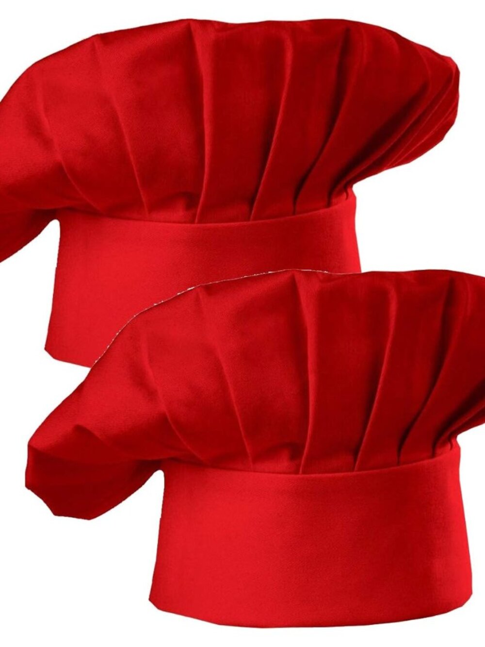Chef Hat Set of 2 Pack Adult Adjustable Elastic Baker Kitchen Cooking Chef Cap